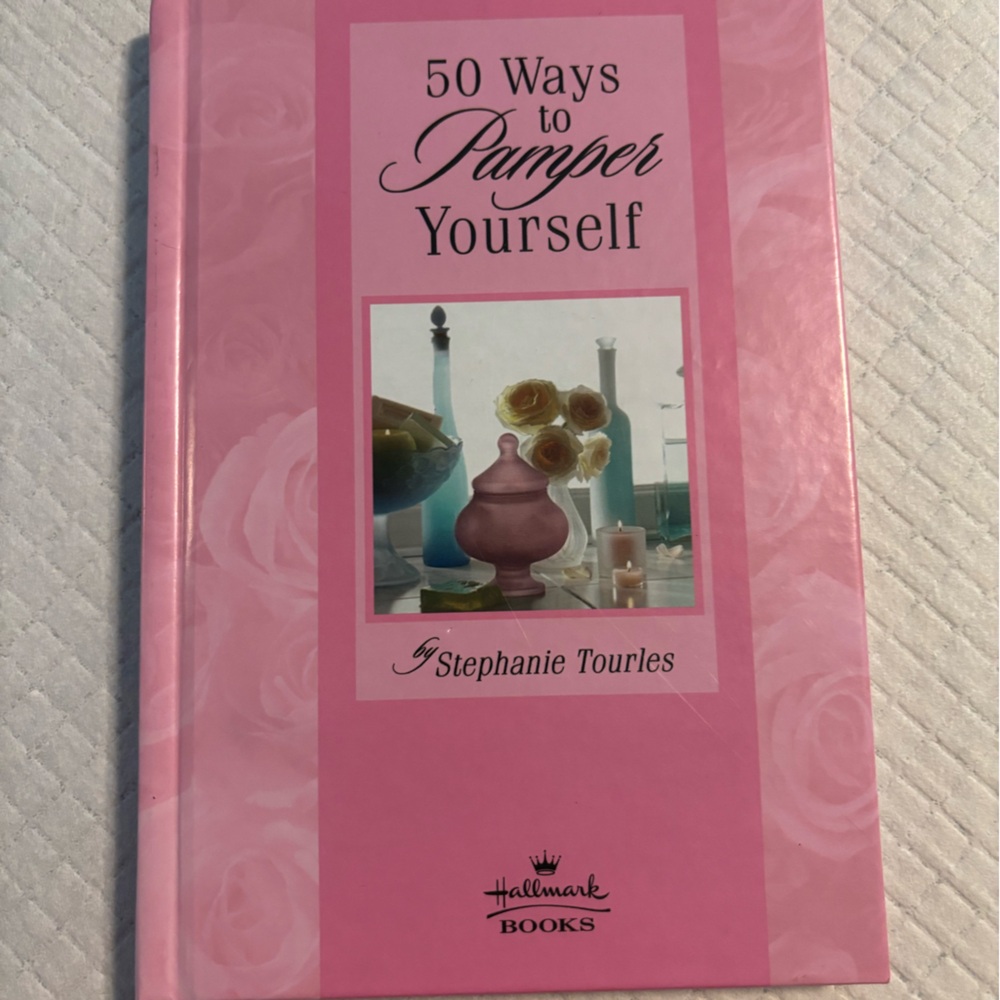 Pamper Yourself Book by Stephanie Tourles pink Hallmark chapter floral gift self